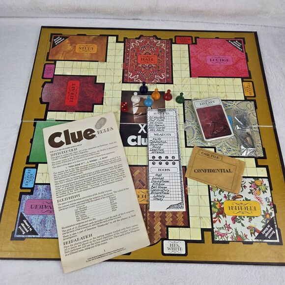 Vintage 1972 Clue Parker Brothers Detective Game Complete Original Contents - Picture 8 of 16